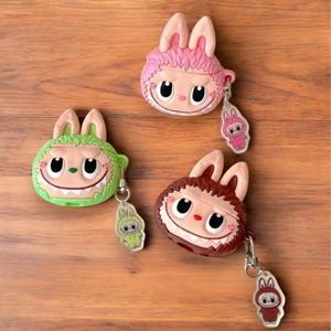 Monster Airpods Case, Anime Case For Airpods 1 2 Pro, Airpods Pro 2 case - Covers for AirPods with Keychain