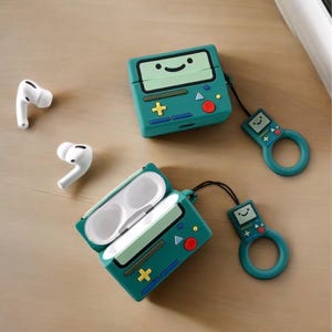 Custodia per Airpod BMO, custodia per auricolari con motivo giocatore, custodia con motivo cartone animato 3D, per Airpods Pro 1, 2, 3, 4, Pro 2 / regalo per lui