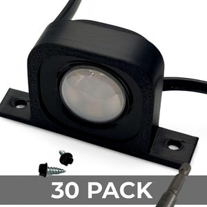 Govee Pro Lights Side-Mount Brackets with Screws and bit driver– 30-Pack (3D-Printed, Pro Compatible)