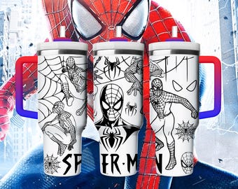 40oz Spider Superhero SVG