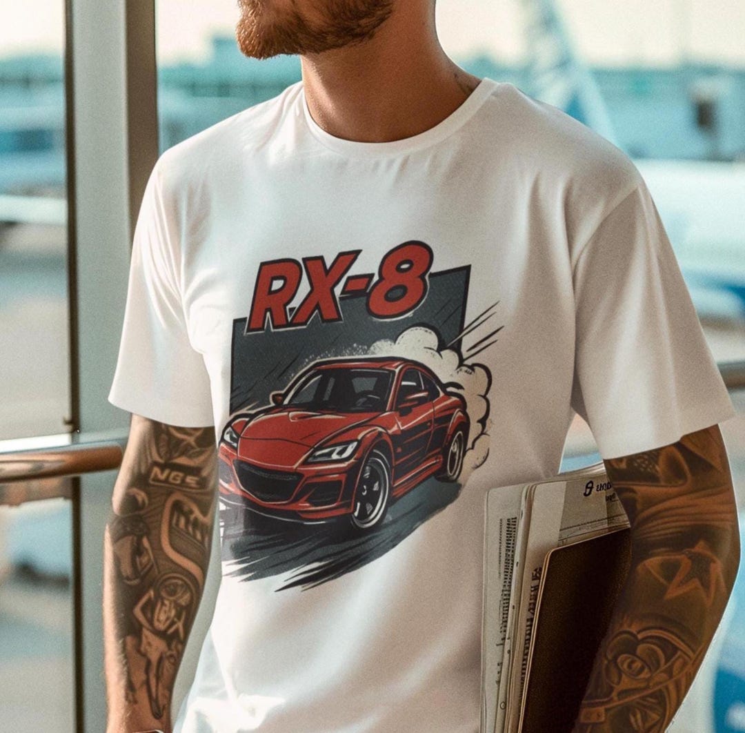 RX-8 JDM Tee, Rotary Engine Fan Shirt, Automotive Enthusiast Gift, Fun ...