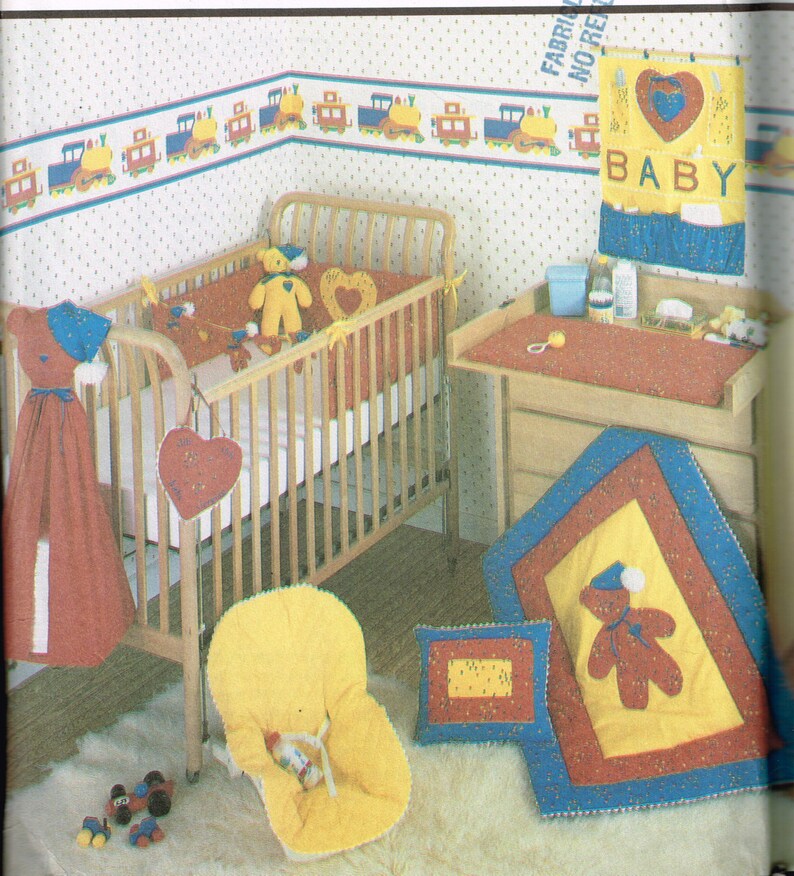 80s Baby Basics Nursery Decor Pattern Simplicity 8667 - Etsy