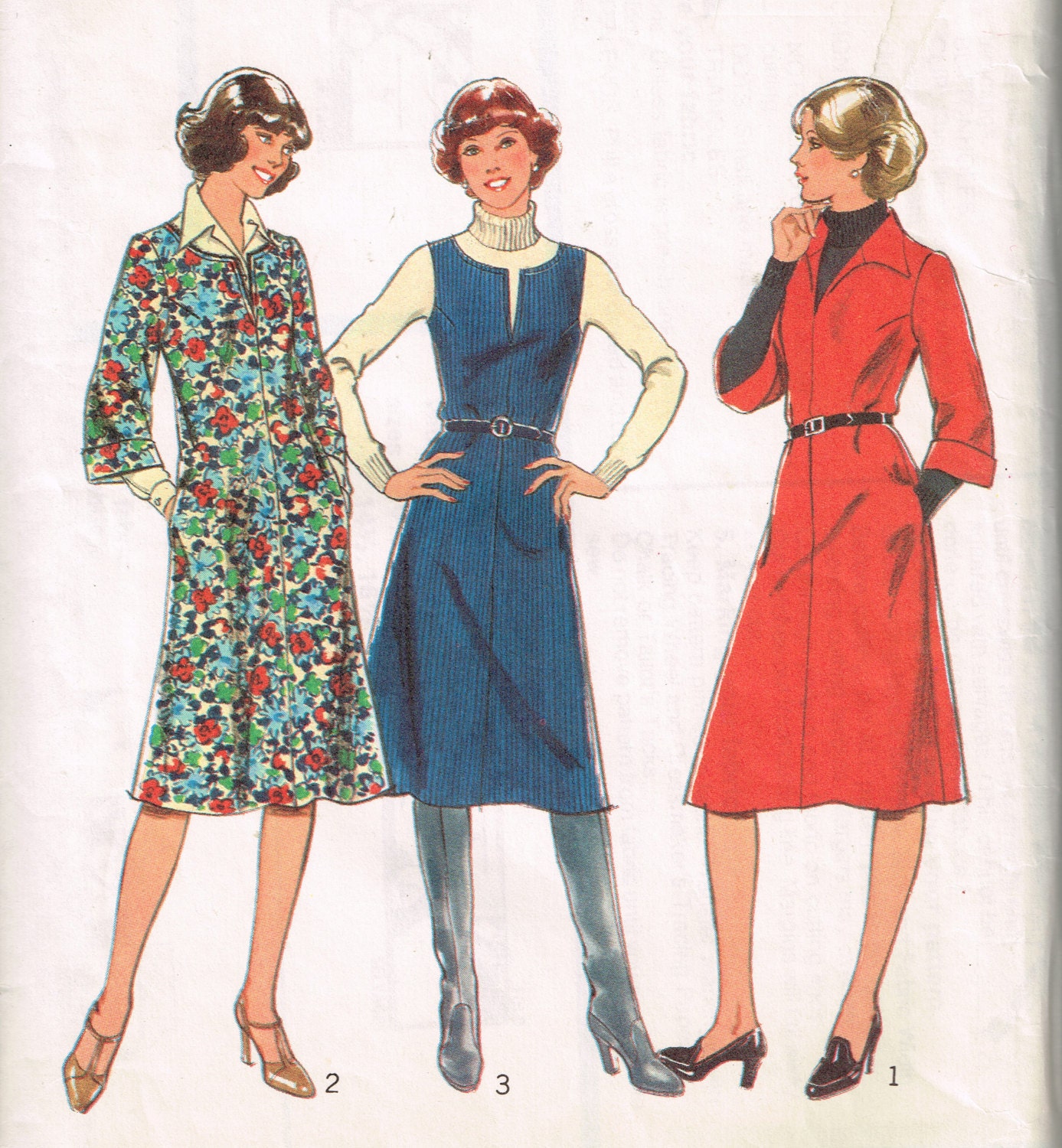 70s Overdress or Jumper Pattern Style 2090 Bust 33 Pullover - Etsy Canada