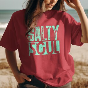 Salty Soul Unisex T-shirt, Ocean Lover Tee, Beach Vibes Shirt, Summer Apparel, Trendy Unisex T-shirt