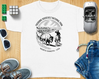 Theodore Roosevelt National Park Motivational Over Under Or Through T-Shirt, North Dakota Hiking Tee, Inspiring Tee, Resilient Mindset Gift