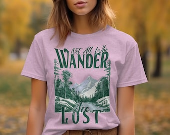Wanderlust Mountain T-Shirt: Unisex Nature Adventure Tee