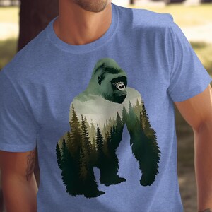 Gorilla Forest T-Shirt: Unisex Wildlife Graphic Tee