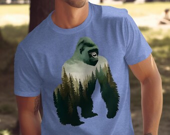 Gorilla Forest T-Shirt: Unisex Wildlife Graphic Tee