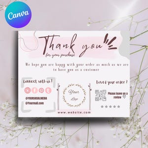 Cartões de agradecimento, Cartões de visita, Cartão de visita, Pequenos negócios, Cartão de agradecimento pelo pedido, Encarte, Cartão de agradecimento