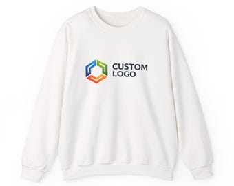 Sudadera con logotipo personalizado, cuello redondo con logotipo de empresa, ropa de equipo corporativo, sudadera de negocios personalizada, regalo de oficina