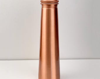 Pure Copper Water Bottle  | Handcrafted Hammered Copper Bottle  | Ayurvedic Health Benefits | Luxury Gift Box