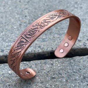 Elegant Pure Copper Magnetic Therapy Bracelet for Pain Relief & Healing Adjustable Stylish