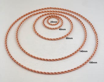 Pure Copper Tensor Ring | Handcrafted Twisted Copper | Healing Energy