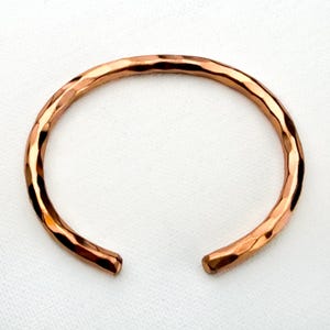 Hammered Heavy Elegant Pure Copper Therapy Bracelet for Pain Relief & Healing Adjustable Stylish