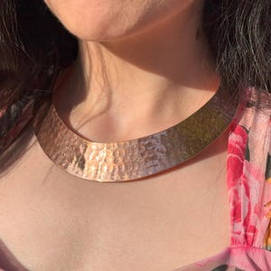 Handmade Pure Copper Choker: Minimalist Vintage Style Collar