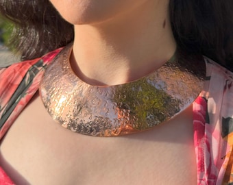 Handmade Pure Copper Choker: Minimalist Vintage Collar