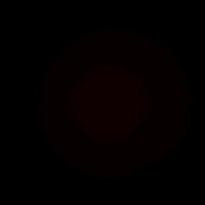 May include: A dark red, oval-shaped, abstract painting with a blurred, hazy effect.