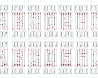 METAL ALPHABET - Needle Play Piercing Stencil