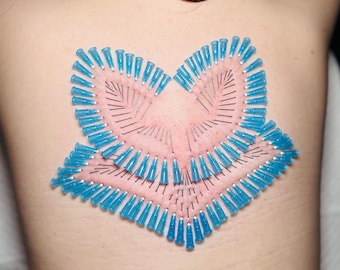 TRICKY KITSUNE -Needle Play Piercing Stencil