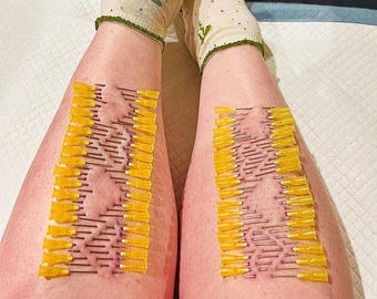 HEART OVER HEELS - Needle Play Piercing Stencil