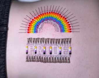PRIDE - Needle Play Piercing Stencil