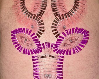 OH DEER ANTLERS - Needle Play Piercing Stencil