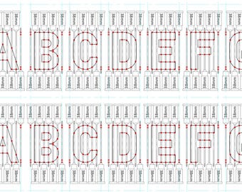 ALPHABET SOUP - Needle Play Piercing Stencil