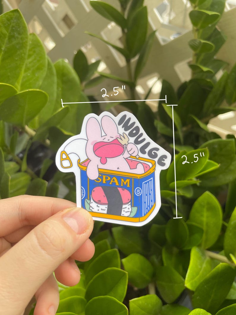 Spam Musubi Vinyl Sticker – Cute Island Snack Decal for Journals ...