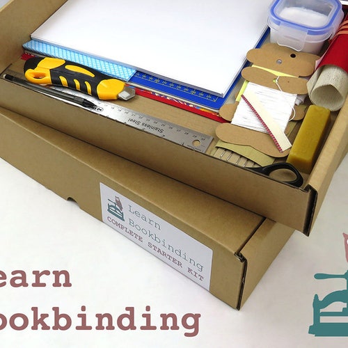 Deluxe Bookbinding Starter Kit Home Book Binding Craft Tools Etsy