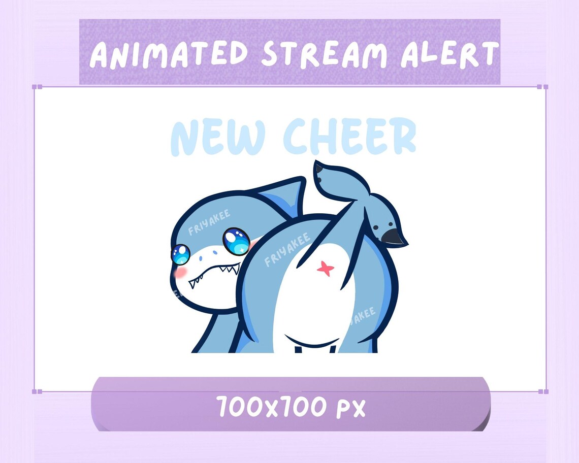 Animated Jeff the Land Shark Stream Alert Pack: Twitch Discord Youtube ...