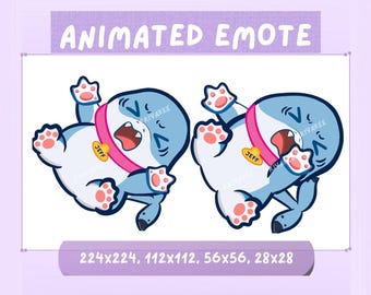 Animated Rivals Jeff the Land Shark Temper Tantrum Emote – Twitch Discord YouTube (Digital Download GIF)