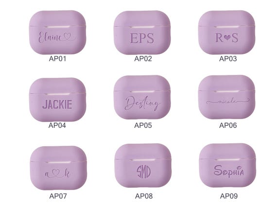 Personalized Silicone AirPod Case for Airpods Pro 2, Soft Silicone Airpod Pro 2 Case, Custom Name AirPod Case, Bridesmaid Gift, Gift for her