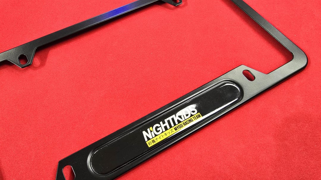 Anime License Plate Frame With Cover and Plate Bolt: Myogi Nightkids - Etsy