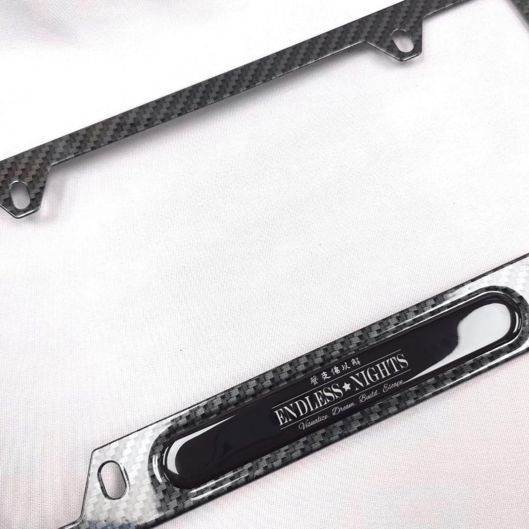 Anime License plate frame with cover and plate bolt JDM 聲支佛以解