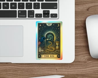 Pegatina holográfica del Tarot "The RSI" para EMS / Vinilo troquelado único para socorristas, regalos para EMS, cartas del Tarot y terapeutas respiratorios