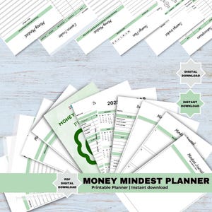 2025 年マネー マインドセット プランナー | 財務の将来を変える 究極の 2025 年マネー マインドセット プランナー | 経済的自由を達成します。