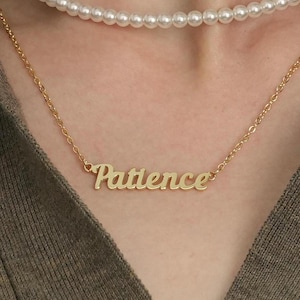 Custom Word Necklace: Custom Short Phrase Necklace, Birthday Gift, Personalized Gift, Gift for Her