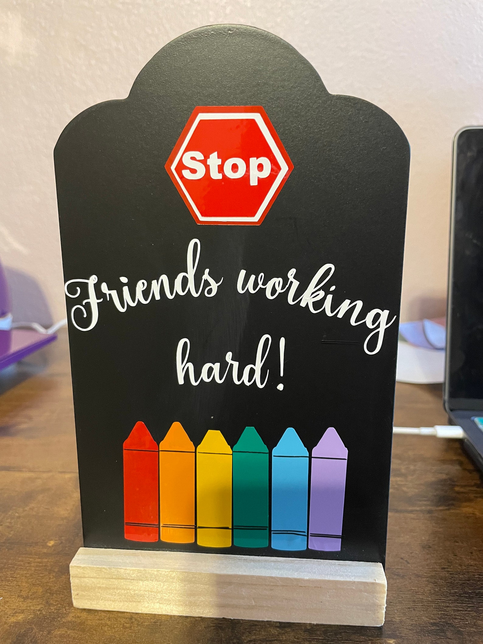 Desk Sign for Small Groups - Etsy