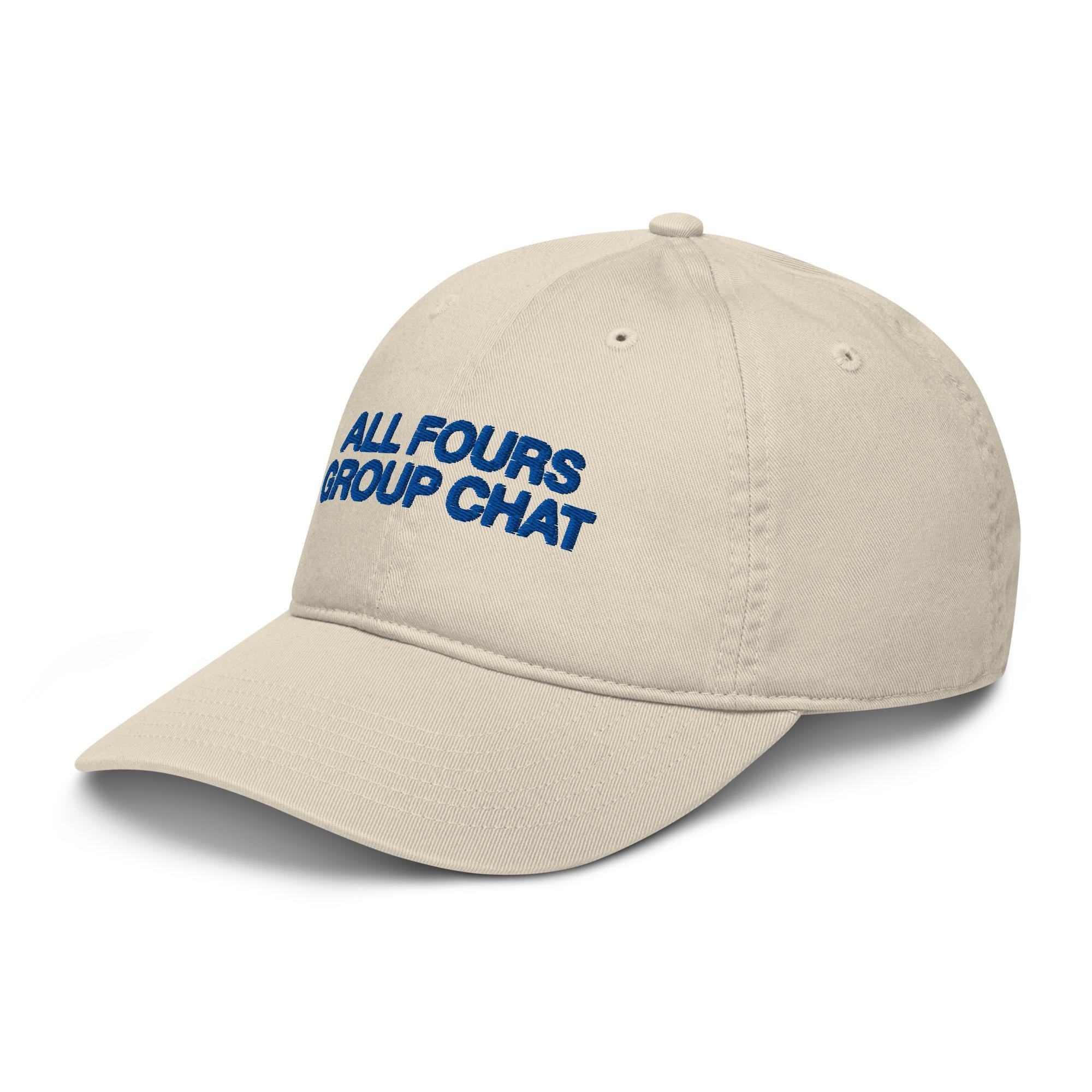 ORGANIC All Fours Group Chat Embroidered Dad Hat. Great Gift