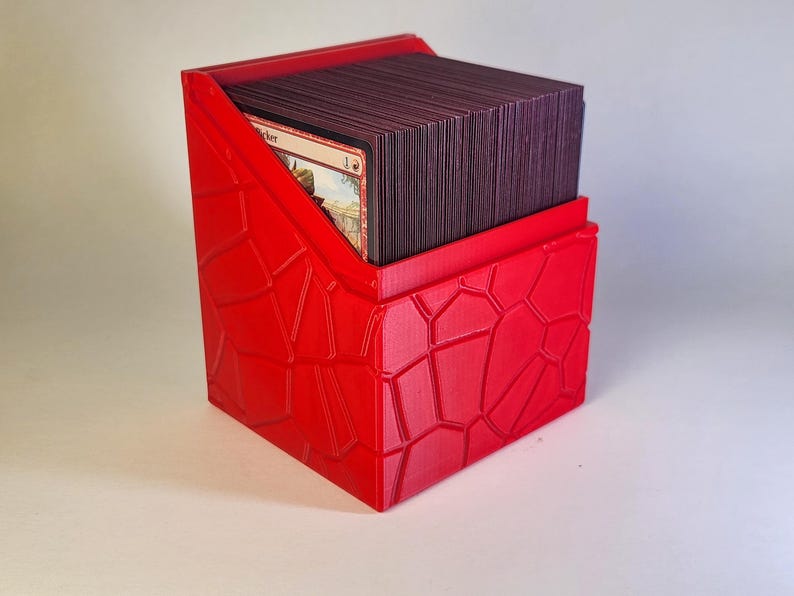 Deck Box STL 3D Printable | Stones | Holds 100+ Sleeved Cards ...