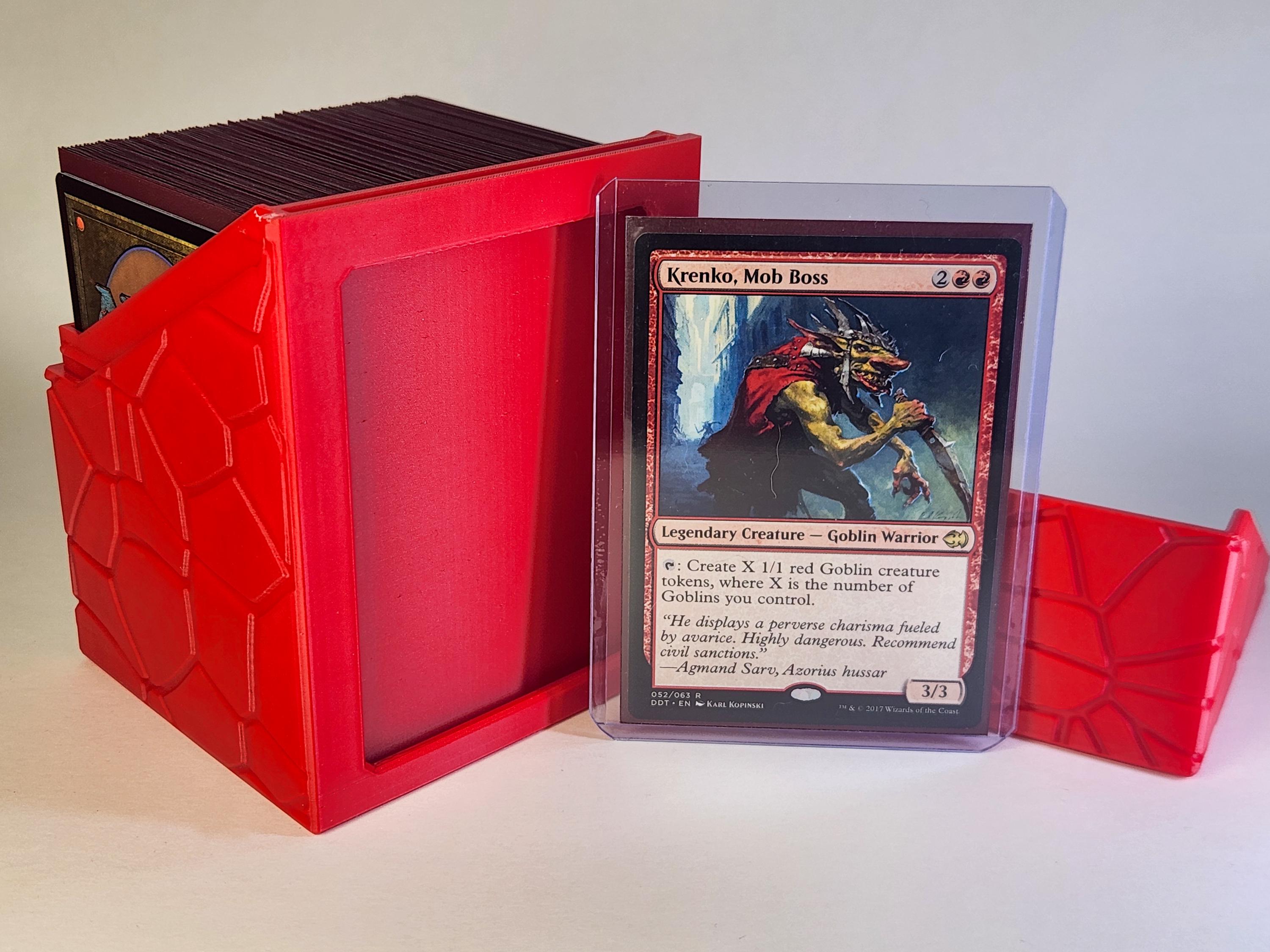 Deck Box STL 3D Printable | Stones | Holds 100+ Sleeved Cards ...