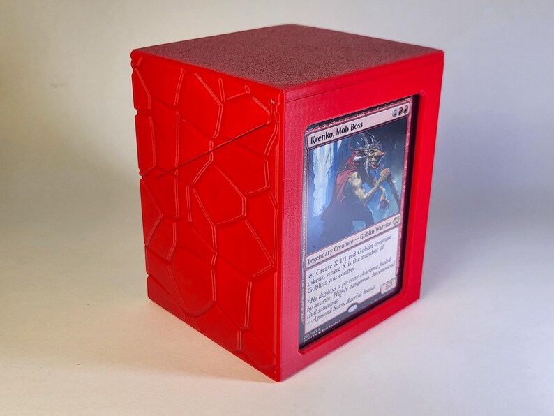 Deck Box STL 3D Printable | Stones | Holds 100+ Sleeved Cards ...