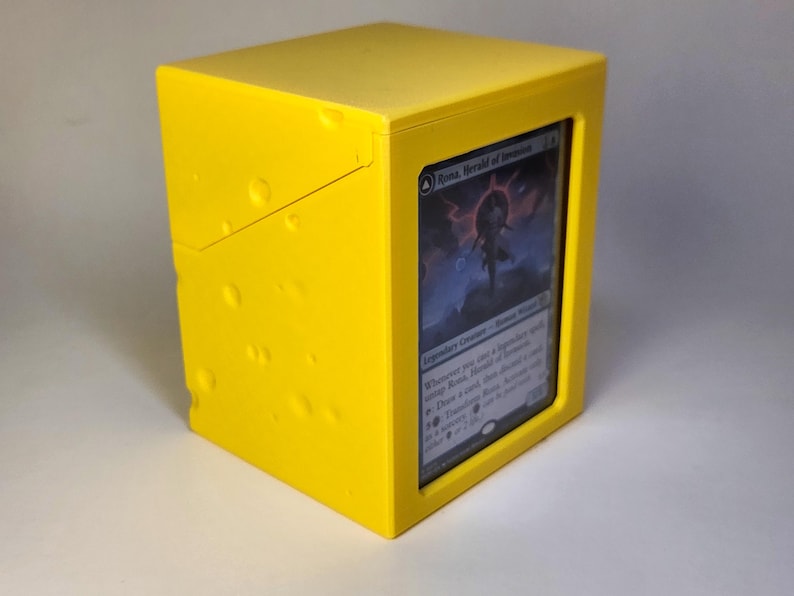 Deck Box STL 3D Printable | Cheese | Holds 100+ Sleeved Cards ...