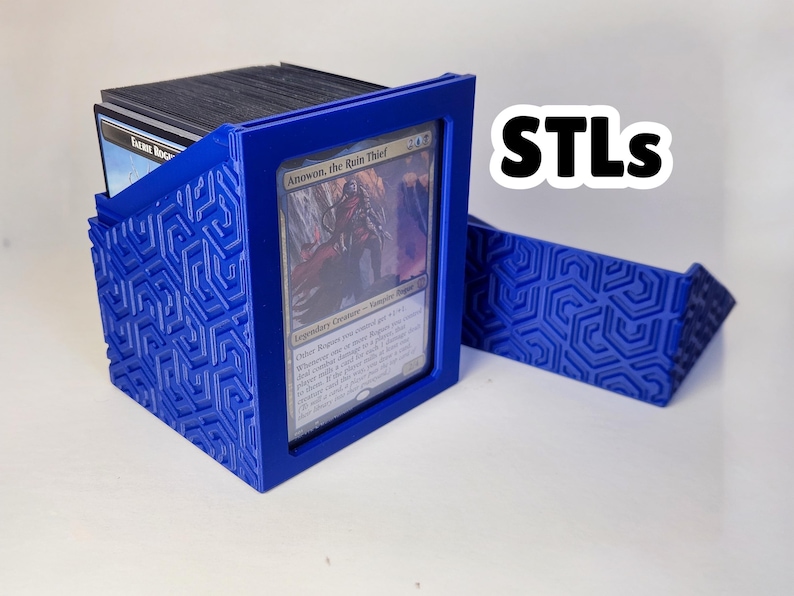 Deck Box STL 3D Printable | Tiled Cs | Holds 100+ Sleeved Cards ...