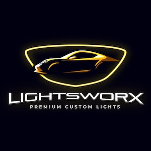 Sports Car Custom Body and Headlights Logo