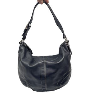 バッグ old coach Leather Hobo Bag 8A10 sullen Vintage Coach Hobo Bag - Etsy