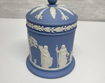 Tarro de tabaco Wedgwood Jasperware vintage