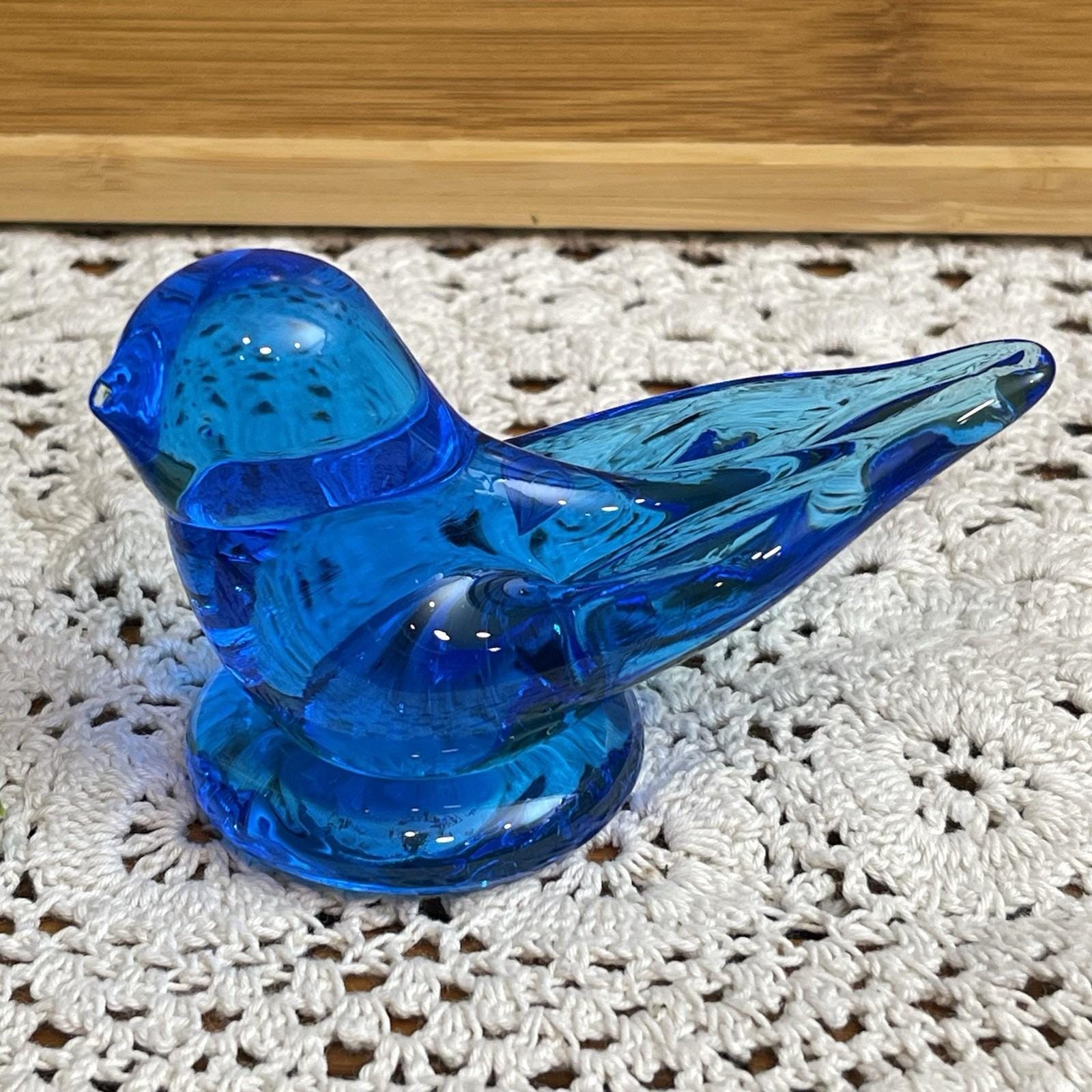 Vintage Bluebird of Happiness Glass - Etsy