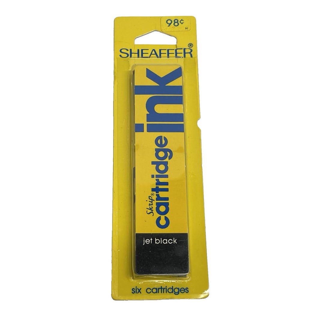 Sheaffer Script Ink Vintage 80s Sheaffer Skrip Ink Cartridge Refill for Fountain Pens Black ...