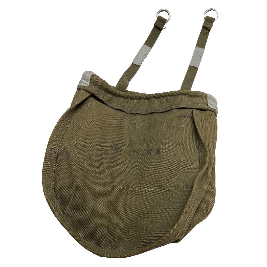 Vintage 1940s Canvas Bell System B Lineman Tool Pouch Parts Bag for ...